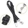 SlowTon Dog Seat Belt, 2 Pack Adjustable Pet Car Seatbelt Elastic Bungee Buffer Heavy Duty Reflective Nylon Safety Belt Connect to Dog Harness in Vehicle Travel Daily Use SlowTon Dog Seat Belt, 2 Pack Adjustable Pet Car Seatbelt Elastic Bungee Buffer Heavy Duty Reflective Nylon Safety Belt Connect to Dog Harness in Vehicle Travel Daily Use