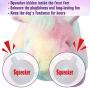 Lepawit Dog Plush Toy Heartbeat Toy Puppy Behavioral Training Aid Toy for Anxiety Relief Newborn Puppies Sleep Aid Separation Anxiety, Accompany Rainbow Unicorn Plush Toy for Dogs