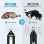 OKMEE Upgraded High Power Dog Nail Grinder, The Lowest Noise Pet Nail Trimmer with 2-Speed and Extra 2 Grinding Heads for Large, Medium, Small Dogs and Cats