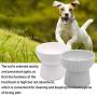 Hamiledyi Raised Cat Food Bowl Elevated Ceramic Cat Water Bowl Protect Cats Spine Cat Feeder Dish with Stand Gift for Cat