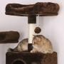 BEWISHOME Cat Tree Condo Furniture Kitten Activity Tower Pet Kitty Play House with Scratching Posts Perches Hammock MMJ01