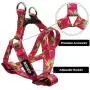 azuza No Pull Dog Harness, Basic Step in Puppy Harness, Adjustable Harness for Small and Medium Dogs with Cute Patterns in Bright Color azuza No Pull Dog Harness, Basic Step in Puppy Harness, Adjustable Harness for Small and Medium Dogs with Cute Patterns in Bright Color
