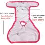 vecomfy Dog Diapers Female for Medium Dogs,(3 Pack) Premium Washable Reusable Leakproof New Born Puppy Nappies,L