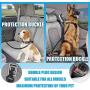 Bougainvillea Pet Seat Belt for Car, Anipaw Adjustable Double Buckle Dog Seatbelt Harness, Puppy Safety Nylon Vehicle Tether with Storage Bag for Travel, Daily Use