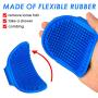 LIANGDU Dog Grooming Brush, Pet Bath Comb Brush, Which Helps To Soothe Massage, Rubber Comb, Adjustable Ring Handle, Suitable For Pet Cats And Dogs
