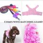 Dashin Dogz Pink Dog Harness and Leash Set for XSmall & Small Breeds Like Chihuahua, Teacups, Yorkys Puppy Harness