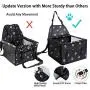 GENORTH Dog Car Seat Upgrade Deluxe Washable Portable Pet Car Booster Seat Travel Carrier Cage with Clip-On Safety Leash and Blanket,Perfect for Small Pets GENORTH Dog Car Seat Upgrade Deluxe Washable Portable Pet Car Booster Seat Travel Carrier Cage with Clip-On Safety Leash and Blanket,Perfect for Small Pets
