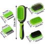 Lattook 5 in 1 Pet Grooming Kit, Detachable Double Sided Dog & Cat Brush Set for Long or Short Hair Removes Undercoat, Dander, Dirt, Massages, Improves Circulation…