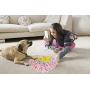 GoFika Small Dogs Slow Feeding Snuffle Foraging Mat Cloth for Puppies and Pets (14'' x 11.8'') Interactive Puzzle Feeder for Stimulation and Nosework (Pink)