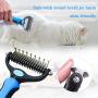 ECARE Dog Undercoat Rake, Dog Grooming Brush Shedding Professional Dog Grooming Brush Pet Deshedding Tool for Dogs Horses Pet