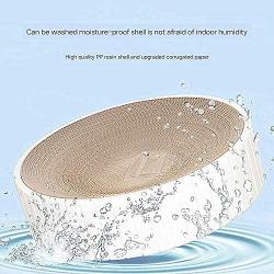 ZWHY Cat Scratcher Lounge Cardboard Cat Scratcher for Indoor Cats Round Cat Scratching House for Medium and Small Cats