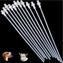 WEISHENG 30 Pcs 10 Disposable Artificial Insemination Rods Tube,Breeding Catheter, for Dog Sheep Canine