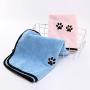 Legendog Dog Towels, 2PCS Super Absorbent Pet Bath Towel Microfiber Dog Drying Towel for Small, Medium, Large Dogs and Cats, Dog Towel for Indoor and Outdoor with Pet Bath Brush (Blue + Pink)