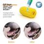 Nooyi Dog Rope Toys Corn Dog Toy Tough Durable Dog Toothbrush Chew Toys, Teeth Cleaning Corn Stick, Bite Resistant TPR Teeth Cleaning Dental Oral Care for Dogs Pets