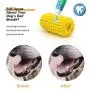Nooyi Dog Rope Toys Corn Dog Toy Tough Durable Dog Toothbrush Chew Toys, Teeth Cleaning Corn Stick, Bite Resistant TPR Teeth Cleaning Dental Oral Care for Dogs Pets