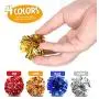 YGDZ Crinkle Cat Balls Toys, 20 Pack Original Mylar Cat Crinkle Balls Glitter Kitty Balls, Interesting Crinkly Sounds