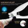Pawcute Pet Nail Clippers, Dog & Cat Pets Nail Trimmer with LED Light to Avoid Over-Cutting, Cat Nail Clippers with USB Charge & Hidden Nail File for Small Medium Large Pets