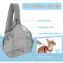 SlowTon Pet Dog Sling Carrier, Comfortable Firm Bottom Sling for Small Dogs Cats Hand Free Breathable Papoose Travel Bag Tote Adjustable Padded Shoulder Strap Storage Pockets Safety Belt Washable