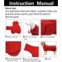 Geyecete Dog Drying Coat -Dry Fast Dog Bag - Dog Bathrobe Towel - Microfibre Fast Drying Super Absorbent Pet Dog Cat Bath Robe Towel,Luxuriously Soft,