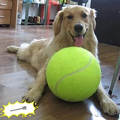 Banfeng Giant 9.5'' Dog Tennis Ball Large Pet Toys Funny Outdoor Sports Dog Ball Gift with Inflating Needles Banfeng Giant 9.5'' Dog Tennis Ball Large Pet Toys Funny Outdoor Sports Dog Ball Gift with Inflating Needles