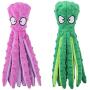 Morvsspe Pet Interactive Dog Toys for Small and Medium Dogs, Durable Plush Squeaky Octopus Dog Toy for Puppy Teething Chew Toys