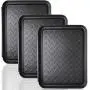 Boot Tray - 3 PCS Heavy Duty Shoe Mat Trays, Dog Bowl or Cat Bowl Mats Trap Mud, Water and Pet Food Mess to Protect Floors (13.75'' x 10.85'' x 1.25'') Boot Tray - 3 PCS Heavy Duty Shoe Mat Trays, Dog Bowl or Cat Bowl Mats Trap Mud, Water and Pet Food Mess to Protect Floors (13.75'' x 10.85'' x 1.25'')