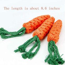 Pet Toys Pet Dog Gnawing Molars Toys Carrots Hand Woven Molars Cotton Rope Pet Supplies