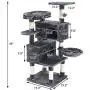 SUPERJARE Cat Tree Condo Furniture with Scratching Posts, Plush Cozy Perch and Dangling Balls, Multi-Level Kitten Tower SUPERJARE Cat Tree Condo Furniture with Scratching Posts, Plush Cozy Perch and Dangling Balls, Multi-Level Kitten Tower