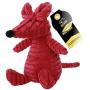 KINJUWEE Plush Corduroy Pet Toys, Durable Soft Plush Toys for Small and Medium-Sized Dogs, Strong Squeaky Dog Chew Toys, Puppies Chew Toys, Mice, Wine Red