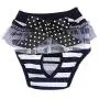CHICTRY Washable Dog Diaper Reusable Pet Puppy Doggy Kitten Cotton Sanitary Physiological Shorts Panties Underpants for Untrained Puppies Doggie Menstruation Incontinence Navy Blue S CHICTRY Washable Dog Diaper Reusable Pet Puppy Doggy Kitten Cotton Sanitary Physiological Shorts Panties Underpants for Untrained Puppies Doggie Menstruation Incontinence Navy Blue S