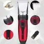 PBQWER Dog Grooming Clippers Kit Cordless Professional Low Noise Quiet Pet Clippers Rechargeable for Dogs Cats Hair Clippers Shaver Dogs Grooming Kit Set,White