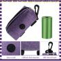3 Pieces Dog Poop Dispenser with Double Zipper and 3 Roll of Waste Bags Leak-Proof Dog Waste Bags Oxford Cloth Waste Bag Dispenser Dog Poop Holder (Eye-catching Colors)