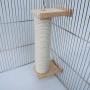 ZARYIEEO Cat Scratching Post, Cage Mounted Cat Activity Tree, Cat Furniture, Claw Scratcher Post Covered with Natural Sisal Rope, Cat House Accessory Scratching Pole for Kitten