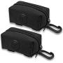 TCIOD 2 Pack Dog Poop Bag Holder, Large Capacity Dog Bag Holder, Dog Poop Bag Dispenser Oxford Cloth Waste Bag Dispenser Dog Bags Poop Bag Holder for Leash, Fit Walking, Running or Hiking