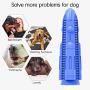 Dog Toothbrush Chew Toys Durable Dog Dental Squeak Rubber Teeth Cleaning Chewing Toy Brush Sticks Bones for Medium Small Dogs Pets (15 lbs-50 lbs)