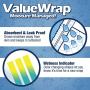 ValueWrap New Disposable Male Dog Diapers, 1-Tab X-Small, 288 Count - Male Wraps, Snag-Free Fastener, Leak Protection, Wetness Indicator