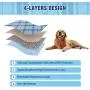 KOOLTAIL Washable Pee Pads for Dogs - Waterproof & Non-Slip Plaid Puppy Potty Training Pads, Reusable Whelping Pads, Pee Pad for Guinea Pig Cage, Dog Food Feeding Mat