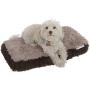 Paws & Pals Dog Bed for Pets & Cats - Fuzzy Foam Deluxe Premium Bedding Cuddler Lounger Two-Toned Design for Home & Crate