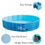 All for Paws Extra Large Dog Swimming Pool, Collapsible Pet Bathing Tub, Anti-Slip, UV Test Approved, Great for Dogs and Kids