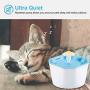 BOBEastal Cat Water Fountain, Silent Flower Cat Fountain Healthy Hygienic Fresh Water Fountain for Cats,Dogs,Birds and Little Animals