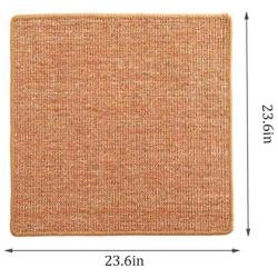 Darkyazi Cat Scratching Mat,Natural Sisal Cat Scratch Rug Mat Anti Slip Cat Scratcher Claw Pad for Carpet Sofa Couch Rug Protecting