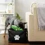 Bone Dry Pet Storage Collection Collapsible Bin, Medium Rectangle, Black Bone Dry Pet Storage Collection Collapsible Bin, Medium Rectangle, Black