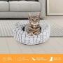 Dog Bed - Comfortable Pet Bed - Ultra Soft Fabric - Machine Washable - Self Warming Round Dogs and Cats Bed