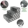 Made in USA Foldable Pet Steps/Stairs with CertiPUR-US Certified Foam for Dogs and Cats by Best Pet Supplies