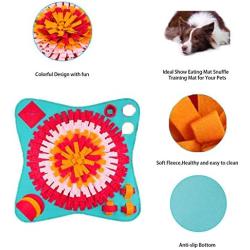 PJDH Snuffle Mat for Dogs, Interactive Dog Toys Slow Feeding Mat Nose Work Mat for Dogs