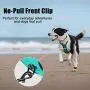 PoyPet No Pull Dog Harness, Reflective Vest Harness with 2 Leash Attachments and Easy Control Handle for Small Medium Large Dog