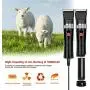 HONGNAL Pro Pet Clippers, Dog/Cat/Sheep Grooming Kit-7000 RPN-5000 mAh, Powerful Electric Pet Cutting Shaver with Low Noise, Guide Combs,Pet Hair Cutting Clipper with Low Noise (Black)