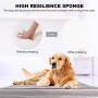 Large Dog Bed Soft Foam Pet Beds 23/31/39/47 inches Washable Anti-Slip Crate Mat Mattress Kennel Pad with Thick Removable Cover