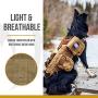 RubRab Tactical Dog Harness Vest with Handle Military Working Training Molle Vest with Metal Buckles & Loop Panels Free Bungee Dog Leash