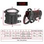 RubRab Tactical Dog Harness Vest Medium with Handle Pulling, Military Working Dog Molle Vest with Free Bungee Dog Leash
